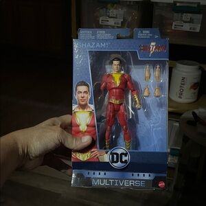 DC Multiverse Shazam Figure in Red and Gold
